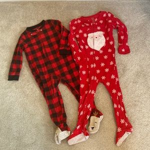 2 3T Christmas pajamas